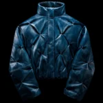 Bad Son ‘CORE’ PUFFER JACKET IN WEATHERED BLUE LEATHER